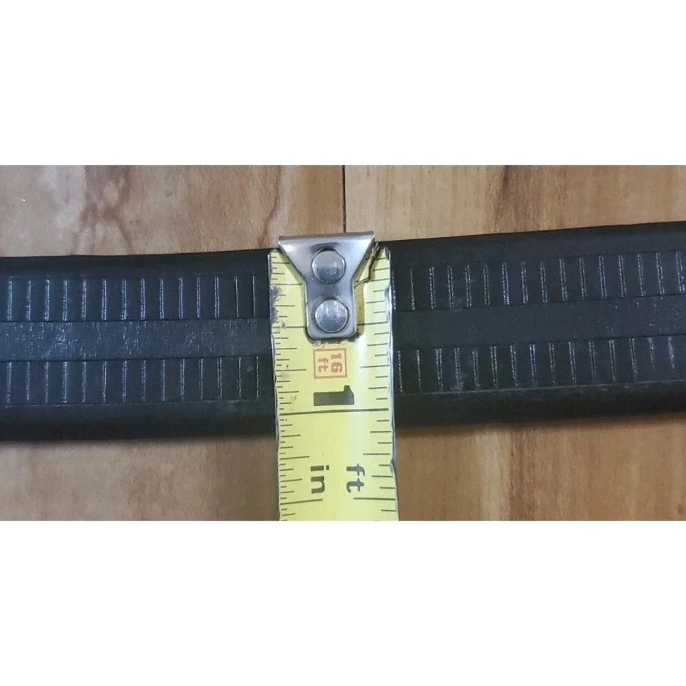 Decorative Genuine Leather Work Belt Mens Size 34 Black